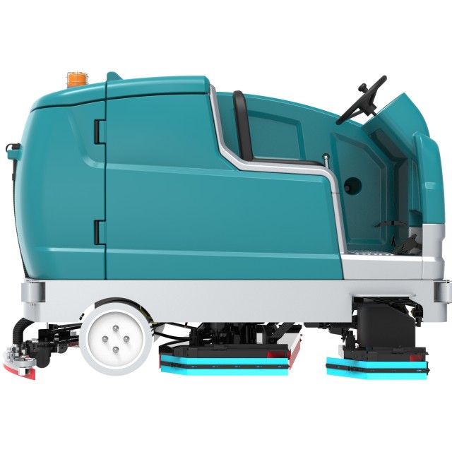 Lavadora de piso industrial X20C com duas funções de esfregar e varrer em uma máquina